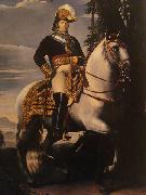 Vicente Lopez y Portana Equestrian portrait of Ferdinand VII of Spain oil painting on canvas